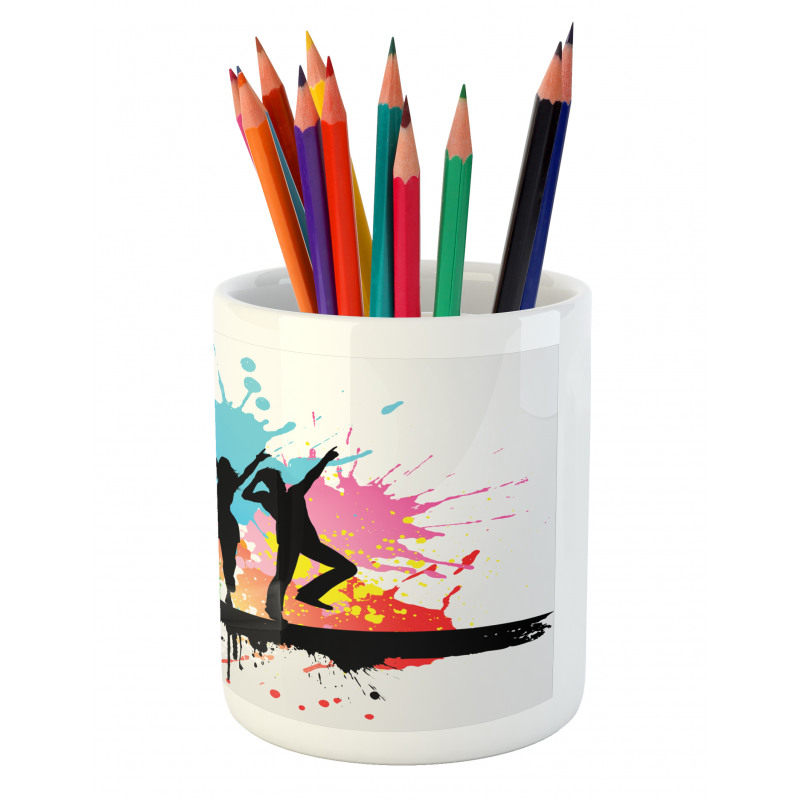 Dance Party People Colors Pencil Pen Holder