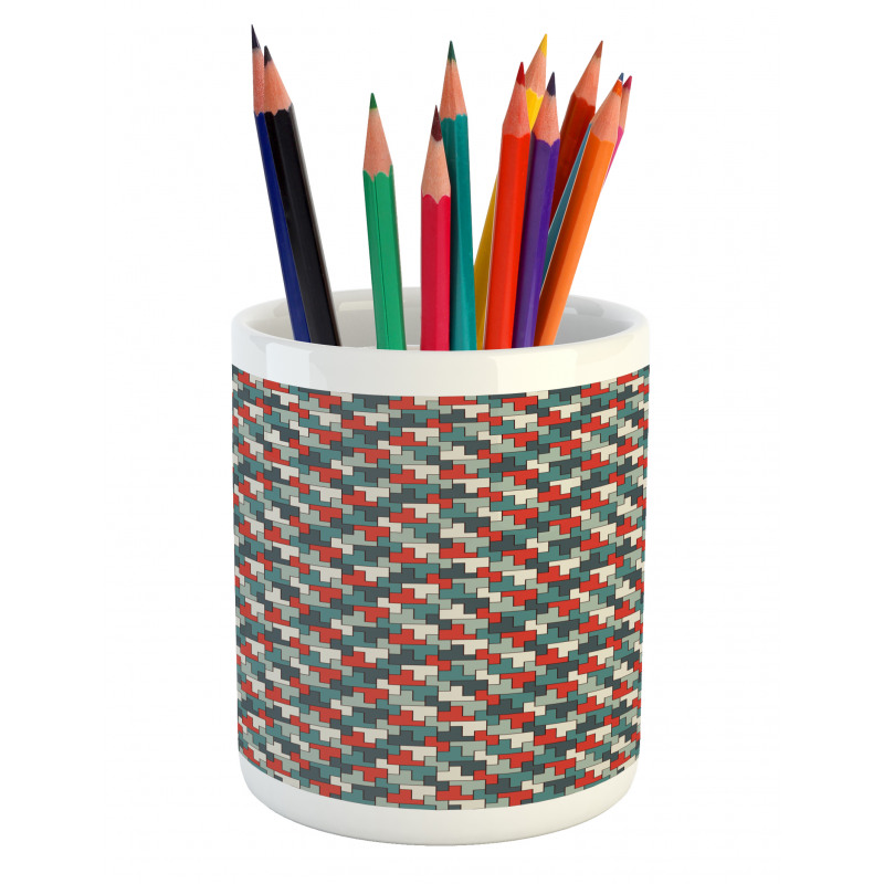 Simple Puzzle Mosaic Pencil Pen Holder