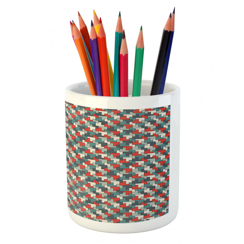 Simple Puzzle Mosaic Pencil Pen Holder