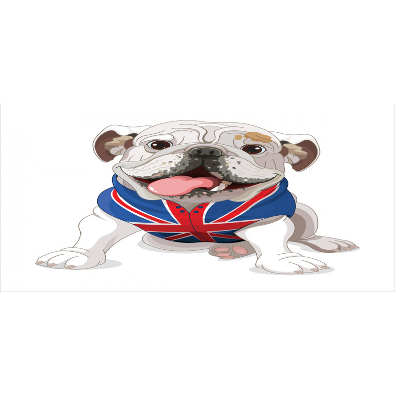 Puppy with Flag Pencil Pen Holder