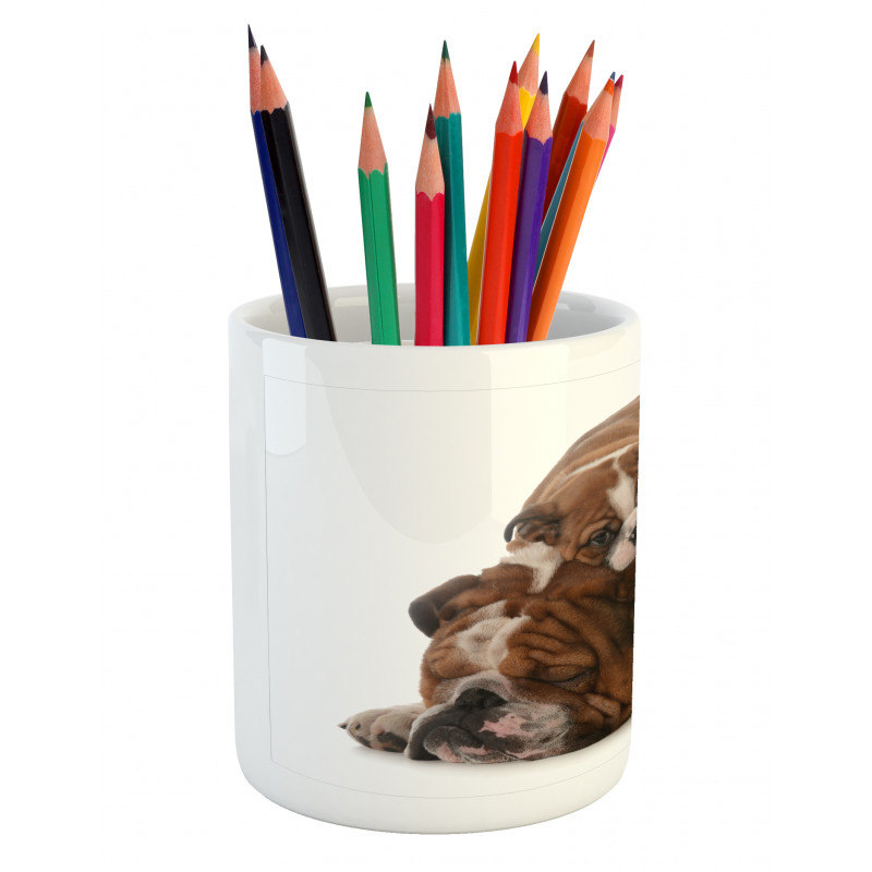 Father and Son Pencil Pen Holder