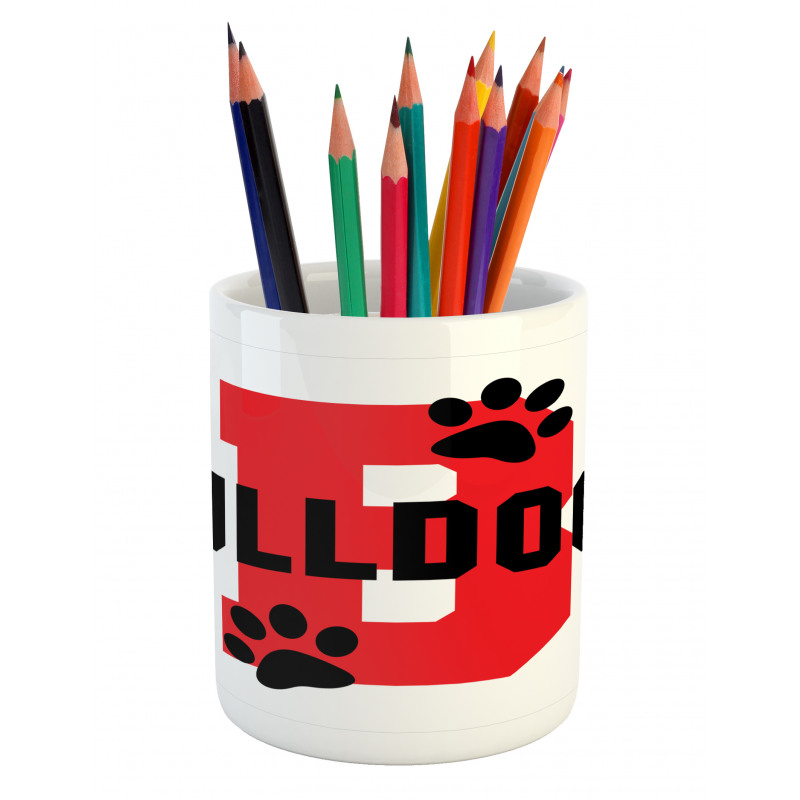 Paw Print Motif Pencil Pen Holder