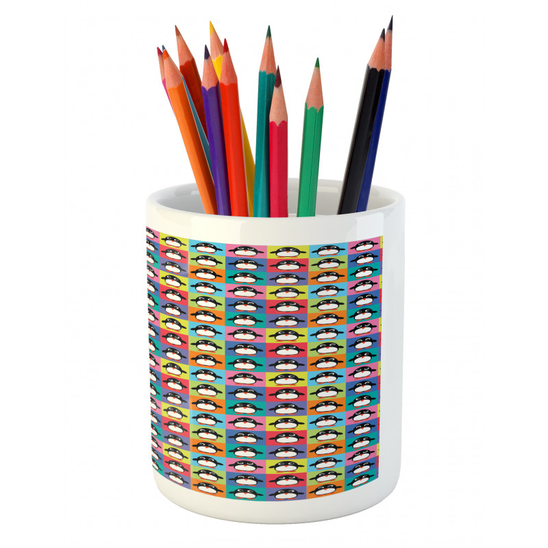 Colorful Frame Animals Pencil Pen Holder