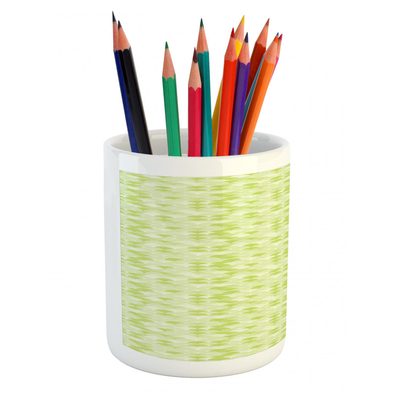 Hand Drawn Wave Pattern Pencil Pen Holder