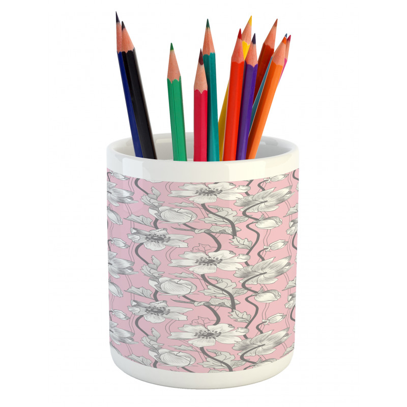 Soft Yoga Botanical Pencil Pen Holder