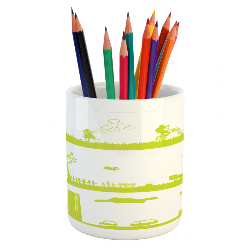 Landscape Pattern Pencil Pen Holder