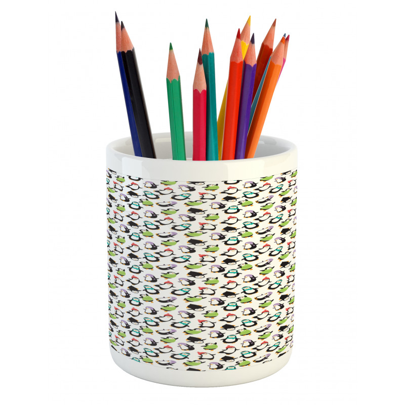 Happy Funny Animals Pencil Pen Holder