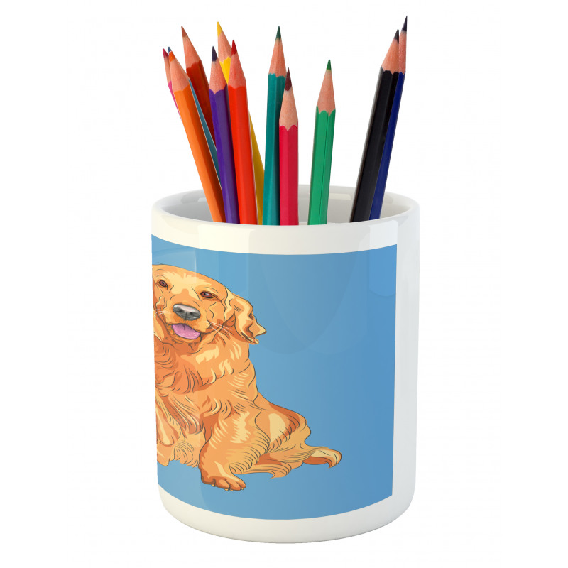 I Love My Dog Pencil Pen Holder