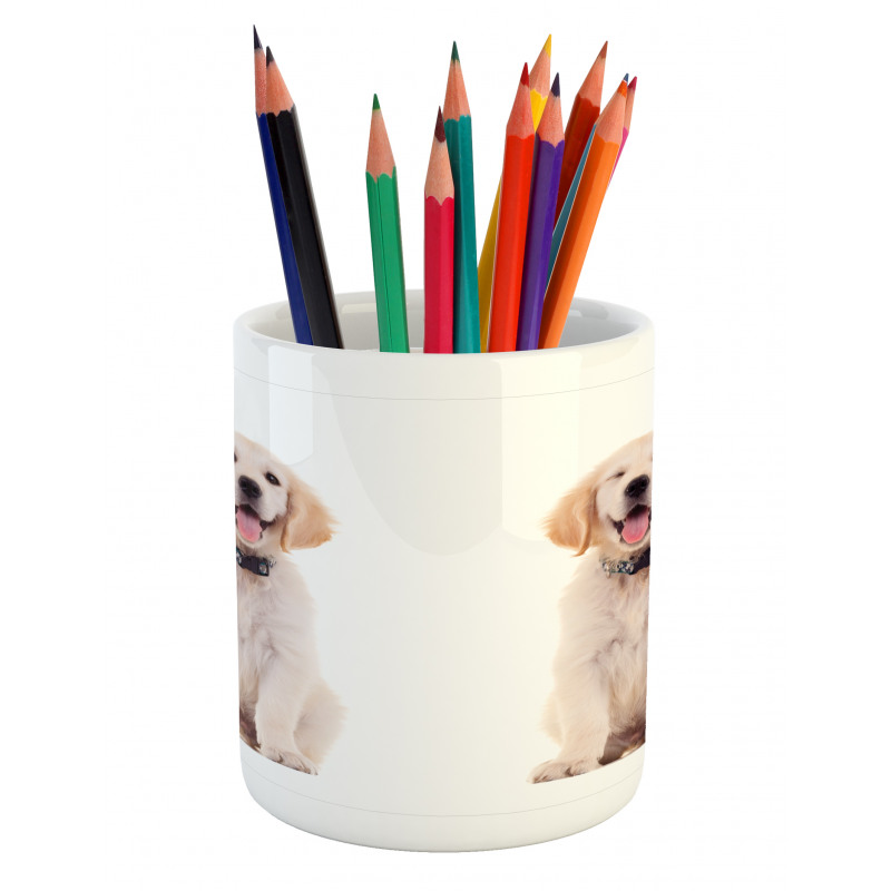 Happy Puppy Pencil Pen Holder