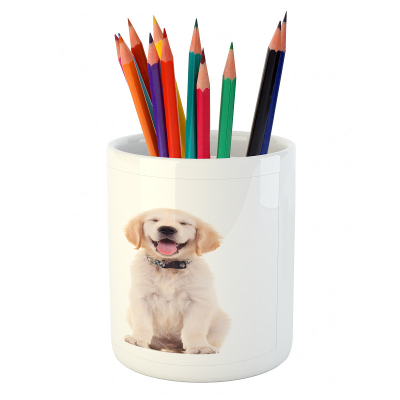 Happy Puppy Pencil Pen Holder