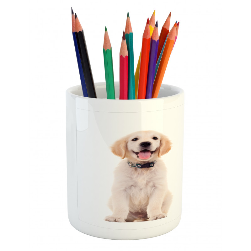 Happy Puppy Pencil Pen Holder