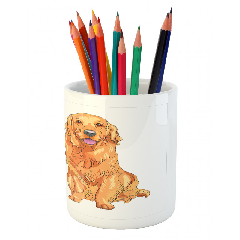 Smiling Dogs Pencil Pen Holder