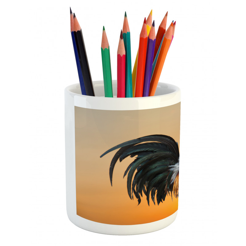 Farm Animal Sunrise Pencil Pen Holder