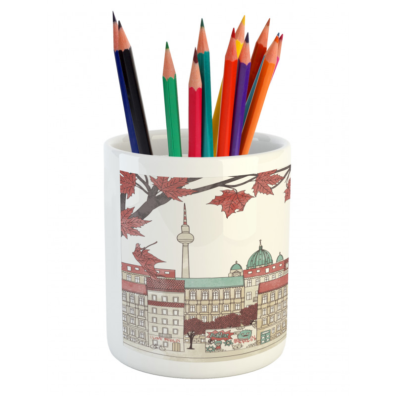 Autumn Season in Berlin Pencil Pen Holder