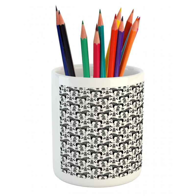 Swedish Dala Horses Pencil Pen Holder