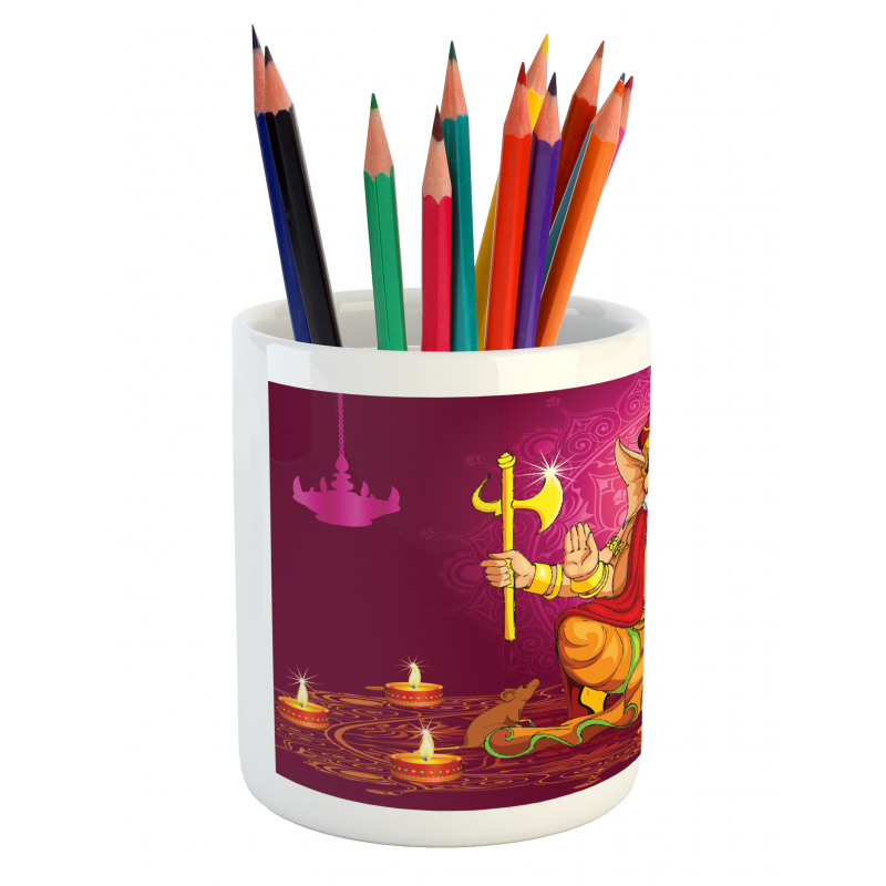 Colorful Asian Animals Pencil Pen Holder