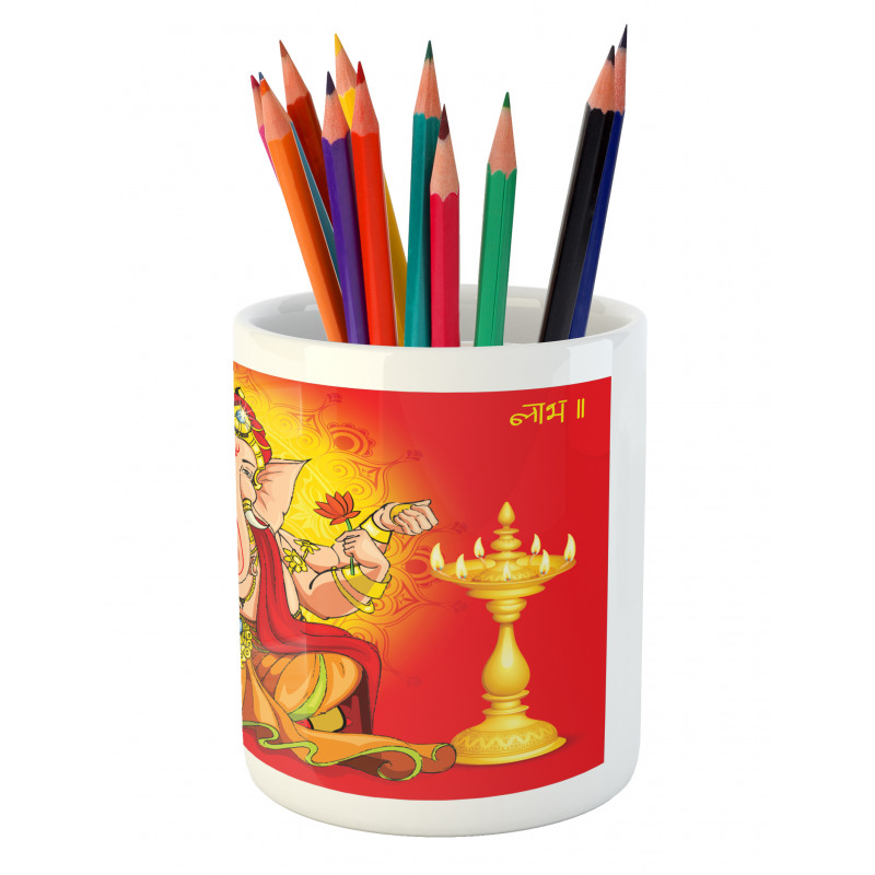 Diwali Festival Ceremony Pencil Pen Holder