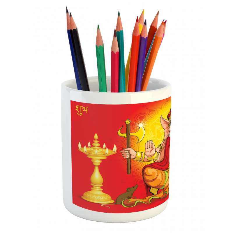 Diwali Festival Ceremony Pencil Pen Holder