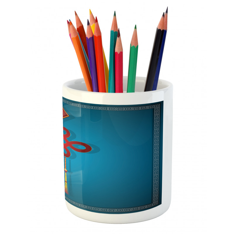 Hanging Knot Pencil Pen Holder