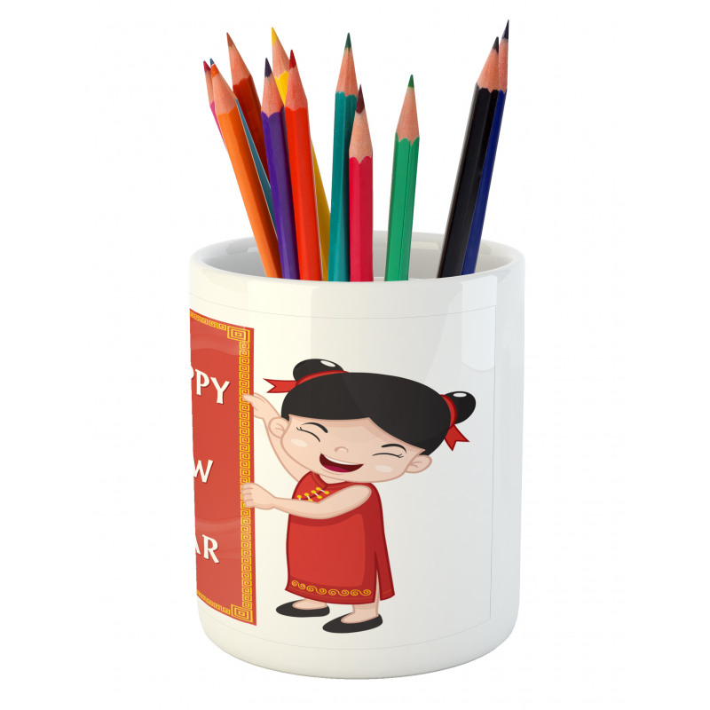 Happy Children Pencil Pen Holder