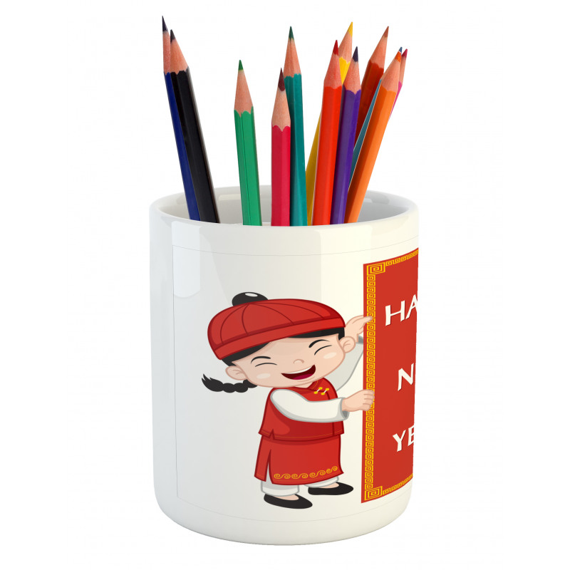 Happy Children Pencil Pen Holder