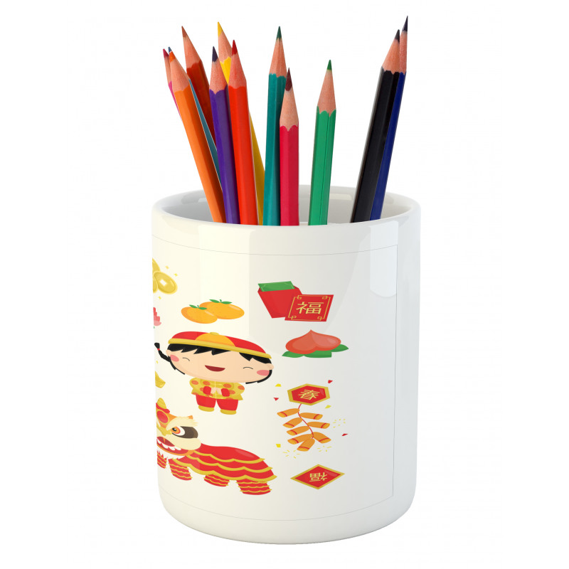 Joyful Holiday Pencil Pen Holder