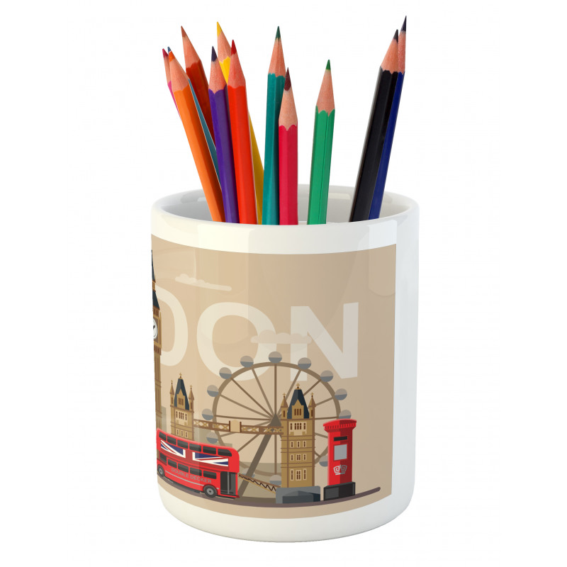 Britain Landmarks Pencil Pen Holder