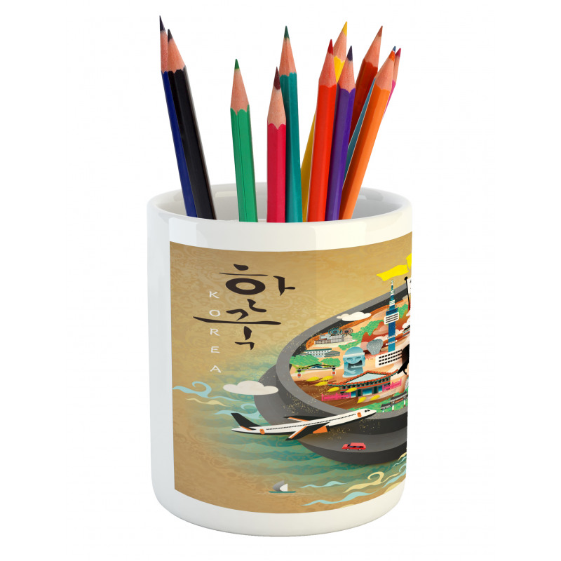 Cartoon Style Khimchi Pot Pencil Pen Holder