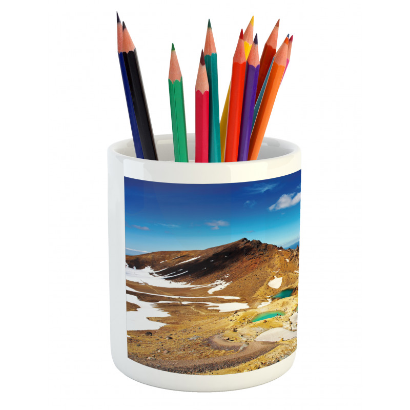 Emerald Lakes Photo Pencil Pen Holder