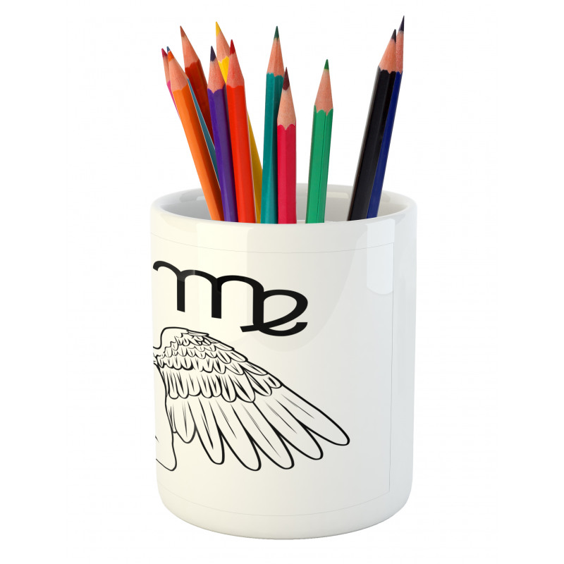 Angel with Bouquet Pencil Pen Holder