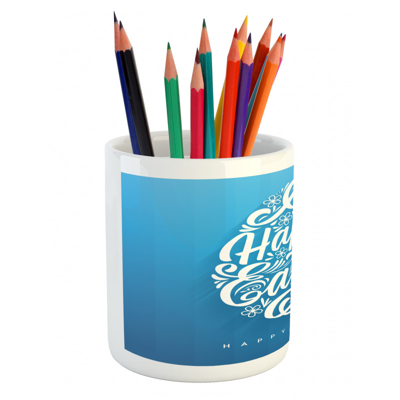 Blooming Sketch Flowers Pencil Pen Holder