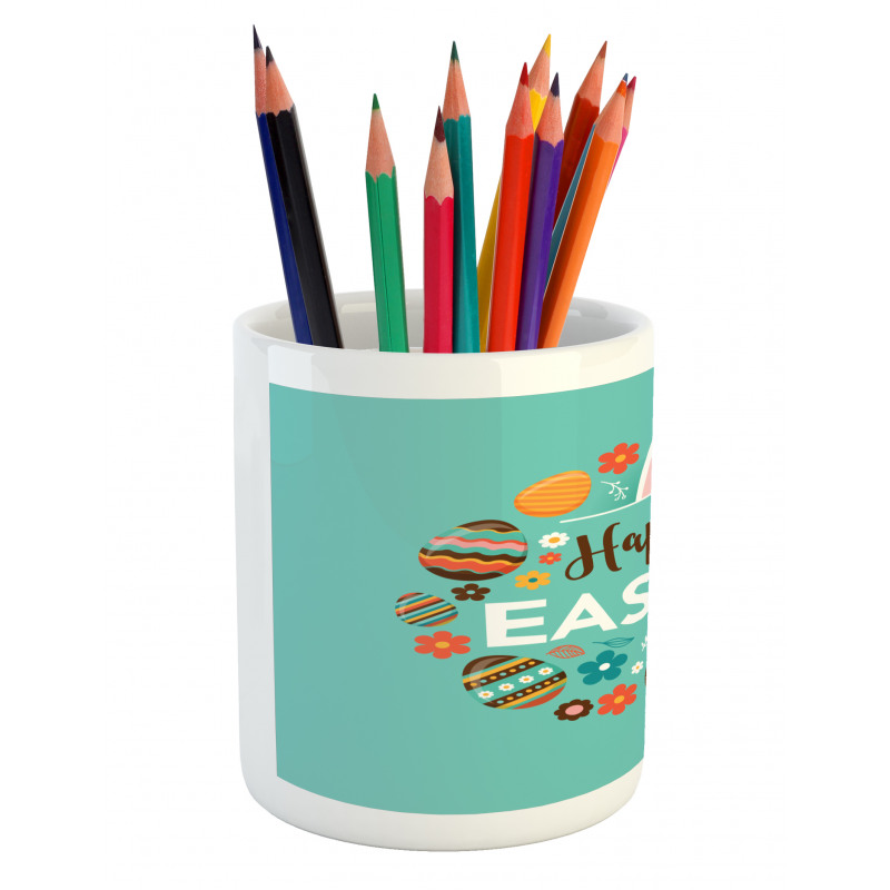 Spring Holiday Pattern Pencil Pen Holder