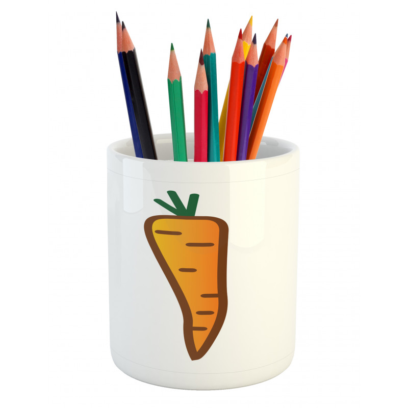 Carrot Drawing Pencil Pen Holder