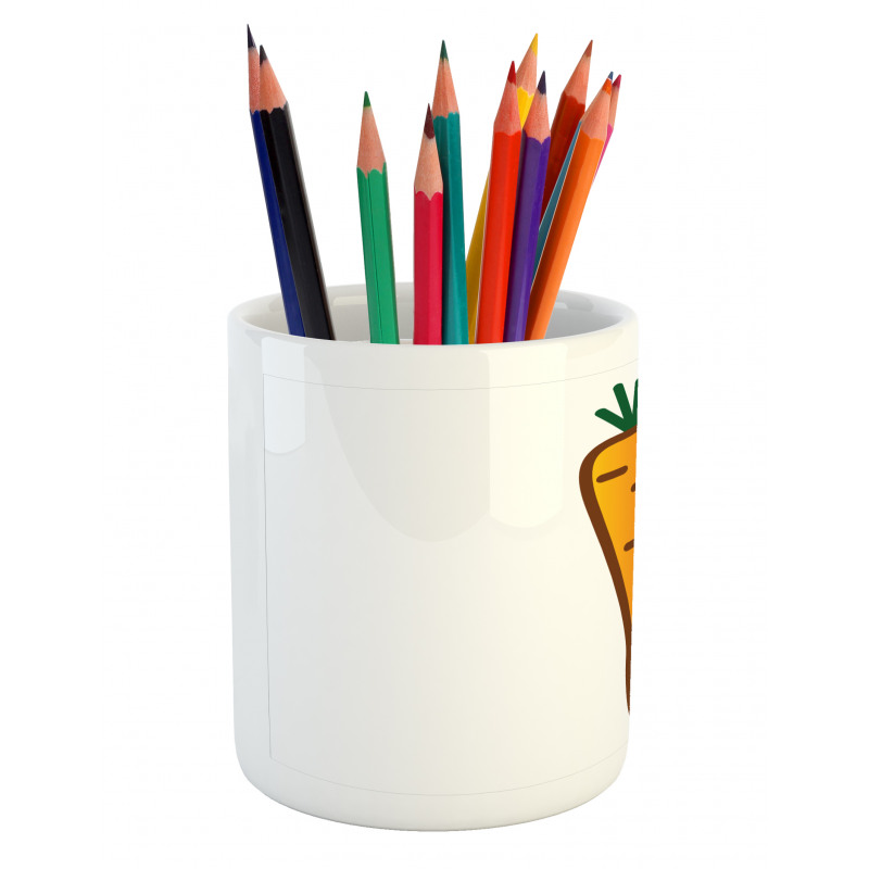 Carrot Drawing Pencil Pen Holder