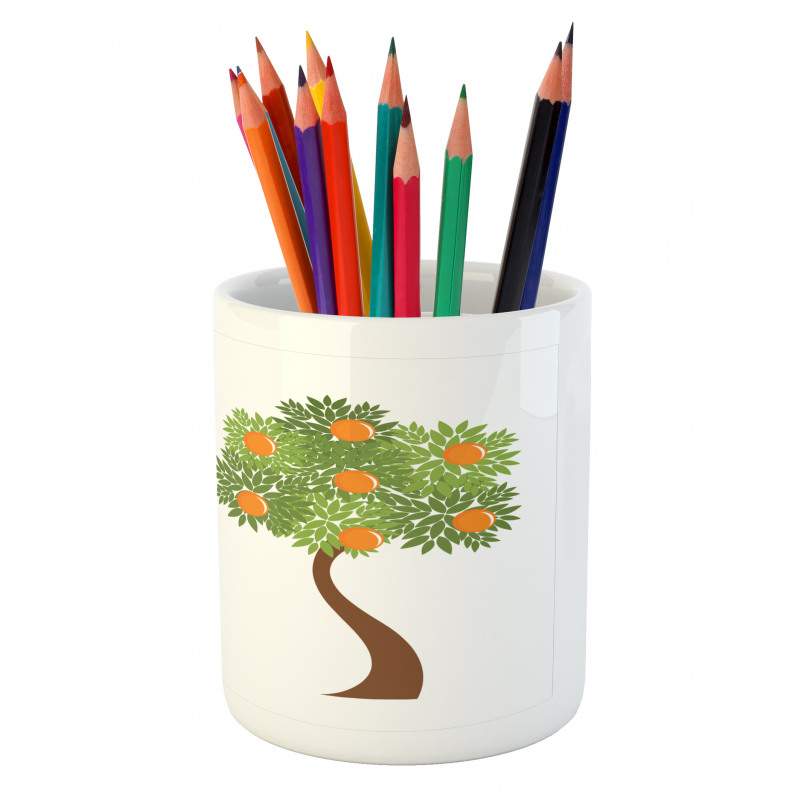 Trees with Leaves Pencil Pen Holder