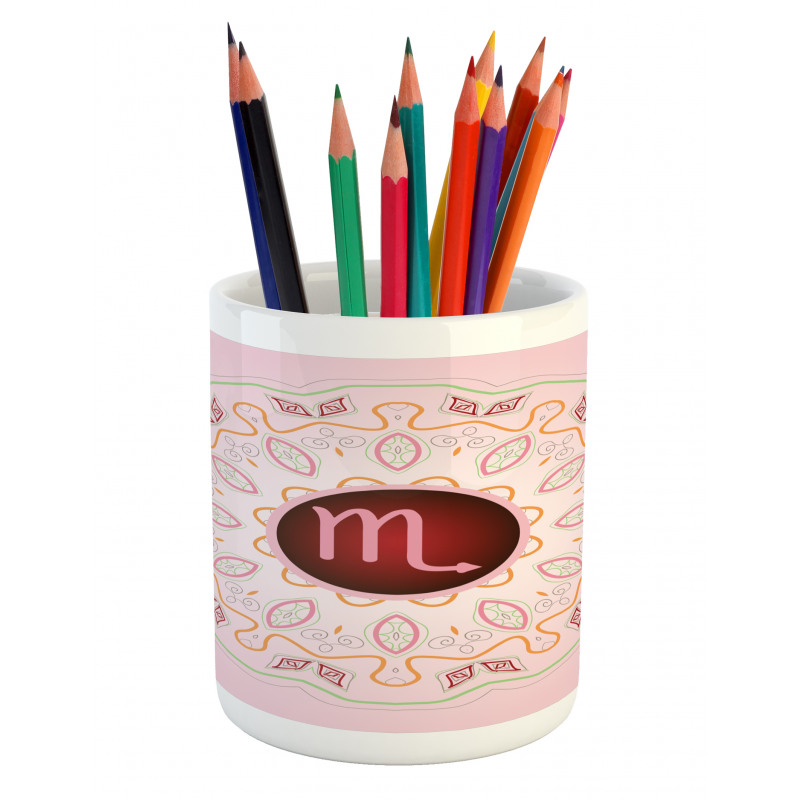 Mandala in Pink Pencil Pen Holder