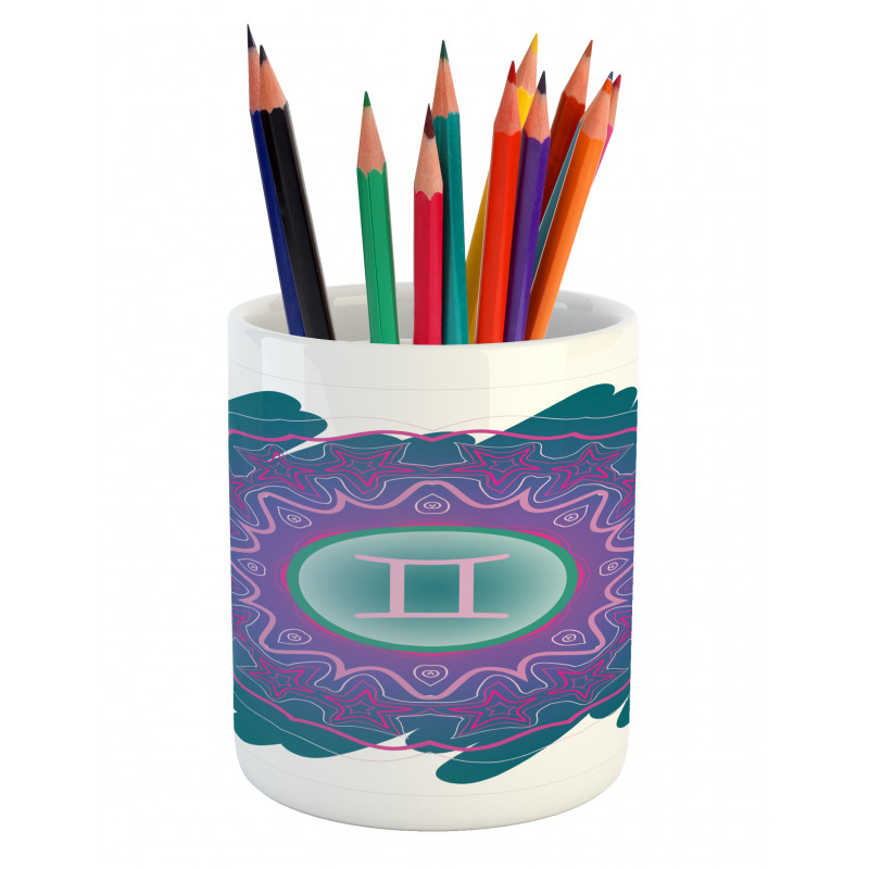 Doodle Mandala Pencil Pen Holder