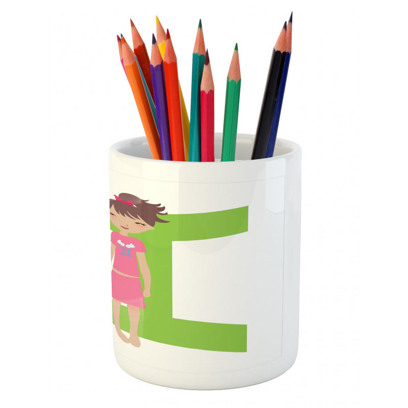 Twin Girls Teens Pencil Pen Holder