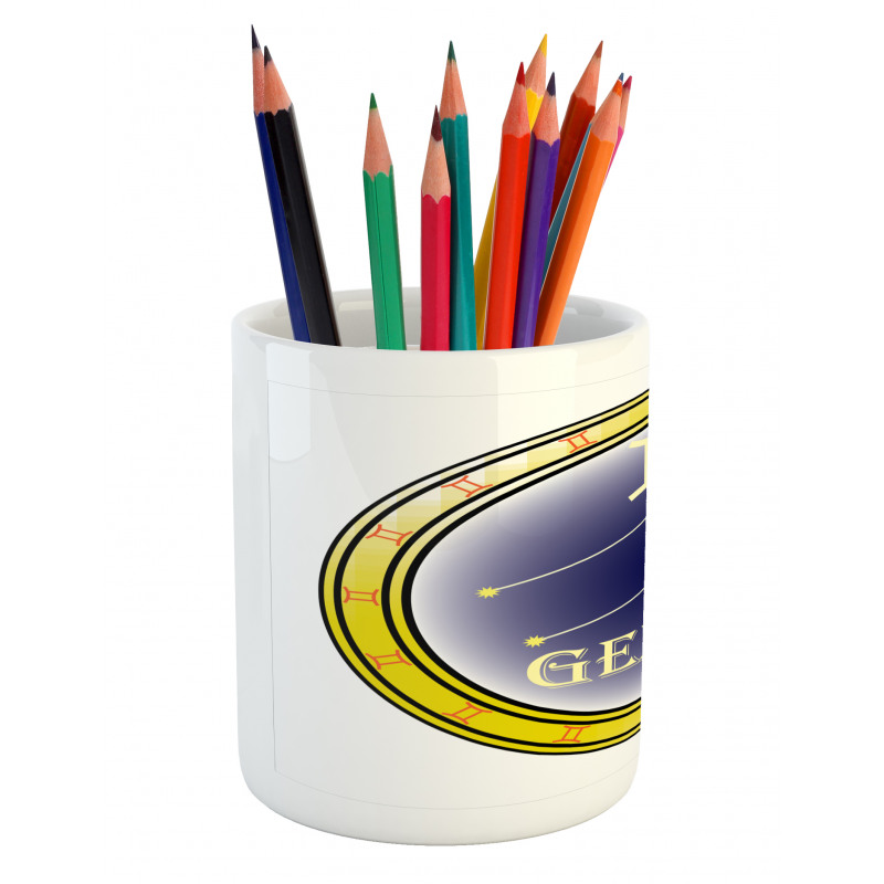 Circle and Signs Pencil Pen Holder