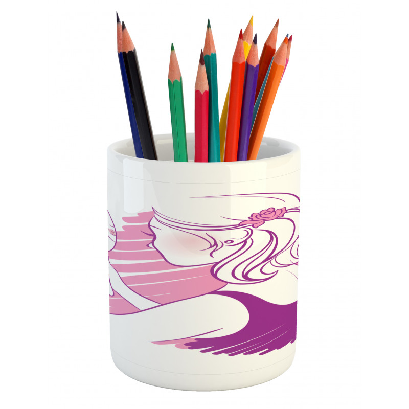 Teenage Girl Pencil Pen Holder