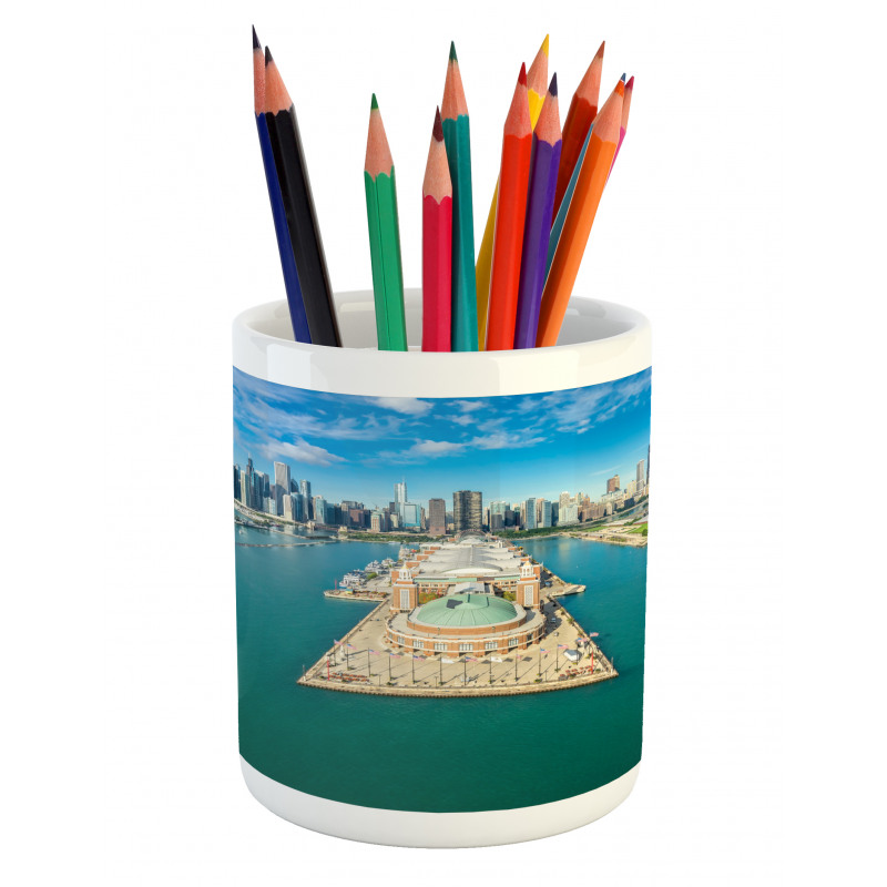 Navy Pier City Pencil Pen Holder