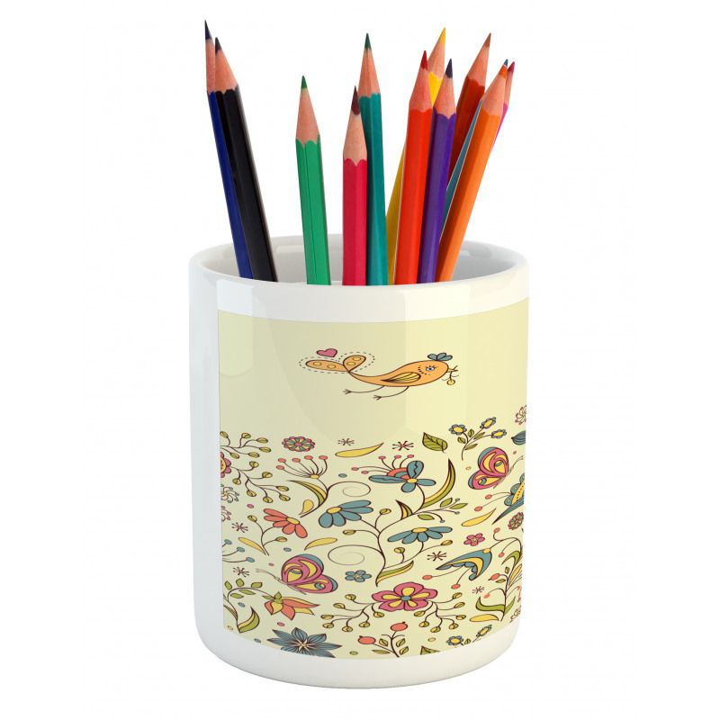 Colorful Summer Petals Pencil Pen Holder