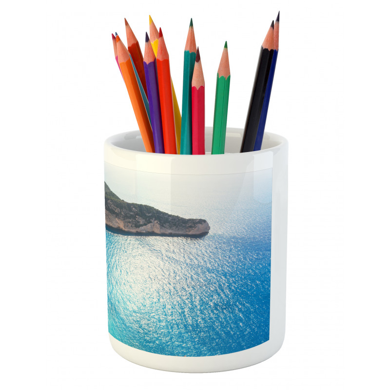 Zakynthos Island Coast Pencil Pen Holder