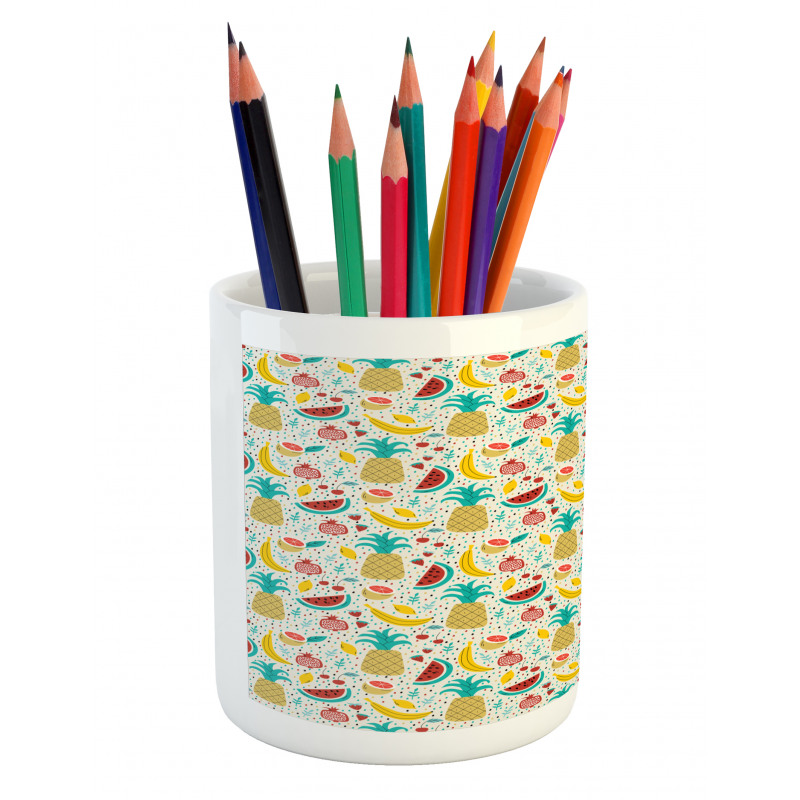 Fruits Abstract Kitchen Pencil Pen Holder