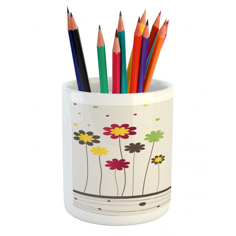 Spring Field Art Pencil Pen Holder