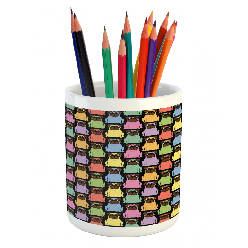 Colorful Cartoon Dogs Pencil Pen Holder