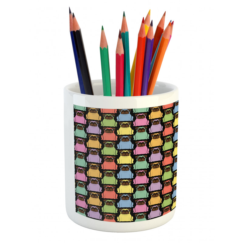 Colorful Cartoon Dogs Pencil Pen Holder