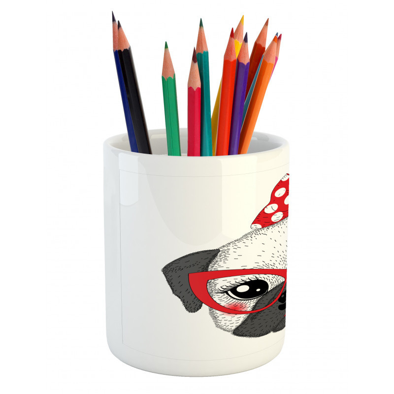 Pin up Retro Female Pet Pencil Pen Holder