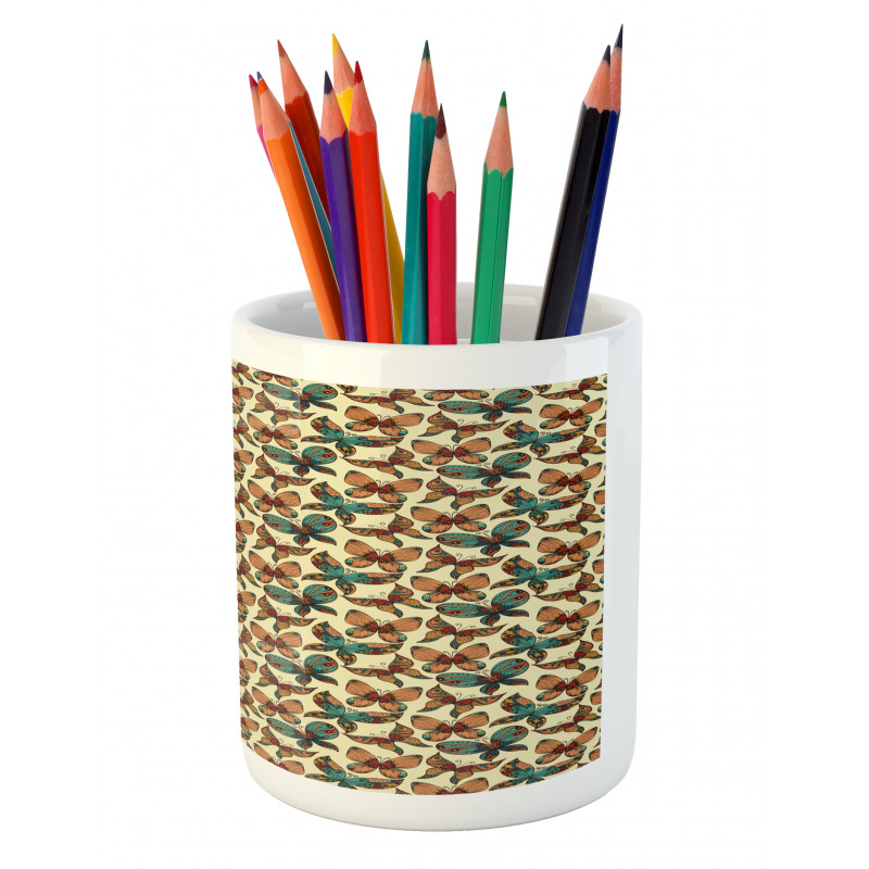 Abstract Art Wings Pencil Pen Holder