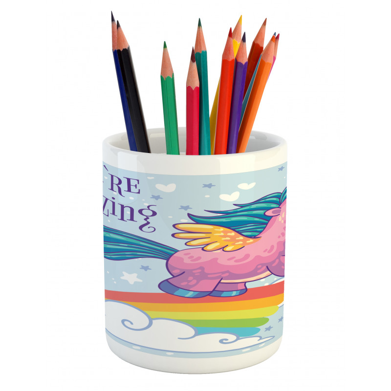 Pony in the Sky Pencil Pen Holder